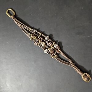 Gold Silver Copper Tone Rhinestone Multi Strand Statement Bracelet